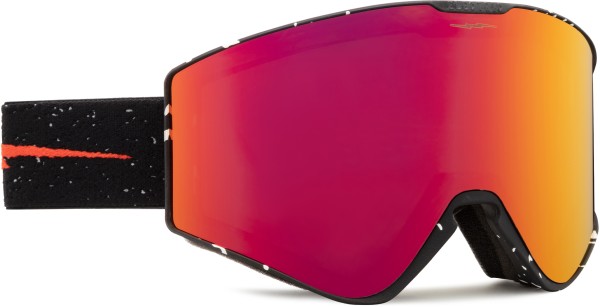 KLEVELAND II Goggle 2023 matte speckled black/auburn red + honey 