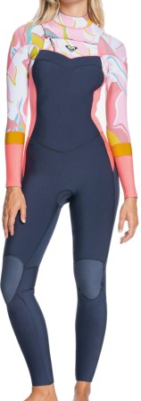 3/2 SYNCRO GBS CHEST ZIP  Full Suit 2022 jet gry/coral flme/temple gold 