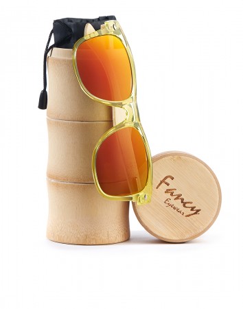 BAMBOO Sonnenbrille transparent yellow/gold 