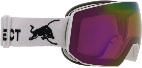 RED BULL FINK Schneebrille 2026 matt white/orange purple mirror 