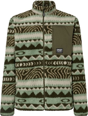 MOUNTAIN FIRE SHERPA Zip Fleece 2026 green norway pattern 