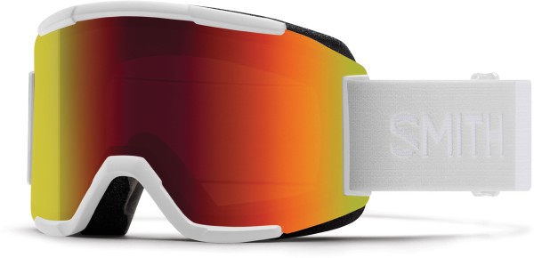 FORUM Schneebrille white vapor/red sol-x mirror 