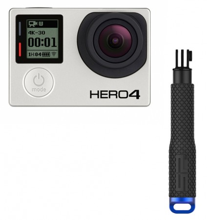 HERO4 BLACK EDITION ADVENTURE Kamera inkl. SP POV 19" Pole black 