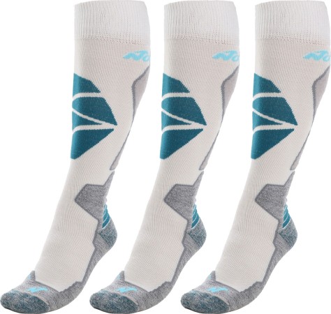 HIGH PERFORMANCE WOMEN 3er Pack Socken white/light grey/petrol 