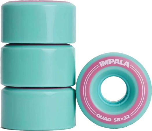 QUAD WHEELS 58mm/82a 4er Pack Rollenset aqua 