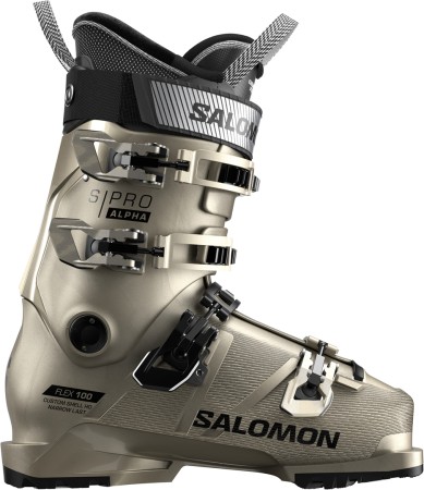 S/PRO ALPHA 100 Ski Schuh 2025 light bronze metallic/black/black 