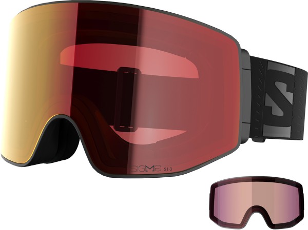 SENTRY PRIME SIGMA PHOTOCHROMIC Schneebrille 2027 black/sigma photo poppy red 