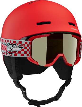 PLAYER COMBO Helm 2027 cherry tomato/silver mirror 
