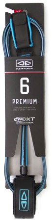 PREMIUM 6'0" ONE XT Leash 2026 black/blue 
