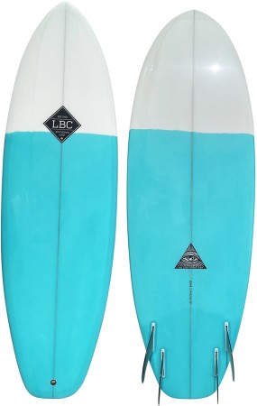 THE BOMB Surfboard resin tint white/blue 