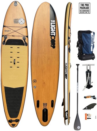 MFT SERIES FREERIDE 12,4x33 SUP 2025 wood inkl. 3PC CARBON ENDURANCE RACE Paddel 