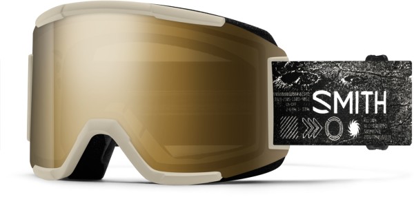 SQUAD Goggle 2026 chalk space invader/chromapop sun black gold mirror 