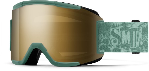 SQUAD Goggle 2026 cactus zine/chromapop sun black gold mirror 