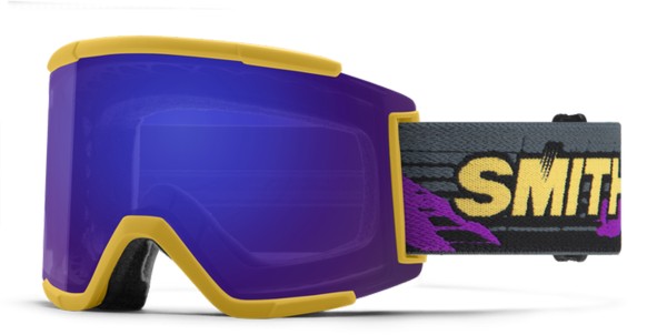 SQUAD XL Schneebrille 2022 citrine archive/chroma pop everyday violet mirror 