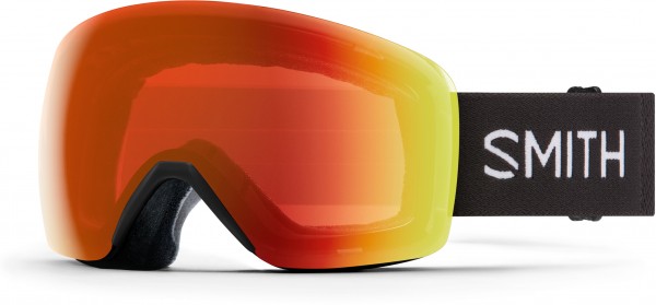 SKYLINE Schneebrille 2025 black/chroma pop everyday red mirror 