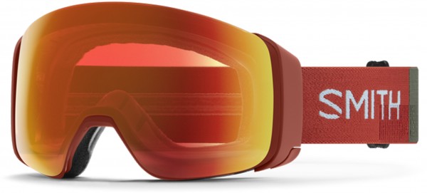 4D MAG Schneebrille 2022 clay red landscape/chroma pop everyday red mirror 