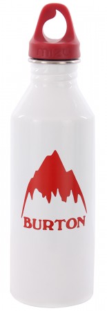 BURTON M8 MOUNTAIN LOGO Trinkflasche glossy white/red 