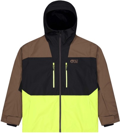 OBJECT Jacket 2025 cocoa brown black acidlime 