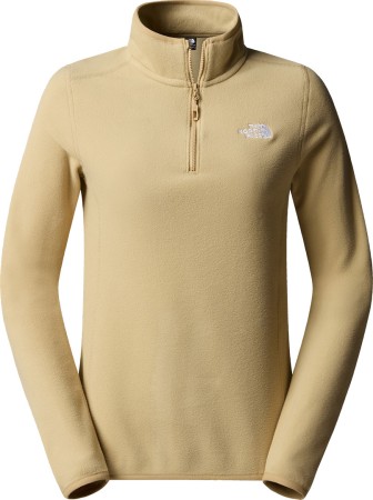 WOMEN 100 GLACIER 1/4 ZIP Fleece 2025 khaki stone 