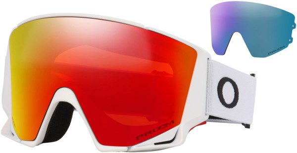 FLOW M Schneebrille 2026 matte white/prizm torch iridium 