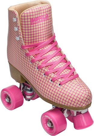 QUAD SKATE TEST Roller Skate pink tartan 