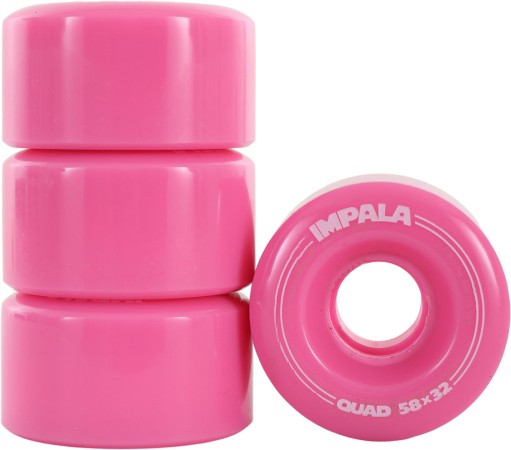 QUAD WHEELS 58mm/82a 4er Pack Rollenset pink tartan 