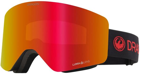R1 Schneebrille 2025 black red spyder/lumalens red ion + lumalens light rose 