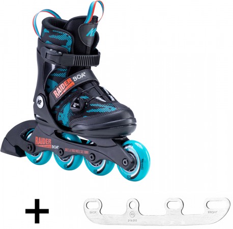 RAIDER BOA Kinder Inline Skate incl. SABRES 4 Iceblades 