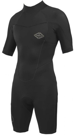 FIGHTER OYSTERPRENE 2/2 BACK ZIP Shorty 2024 black 