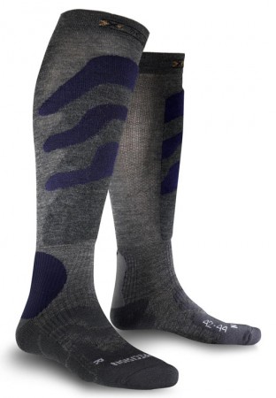 SKI PRECISION Socken 2016 grey/blue 