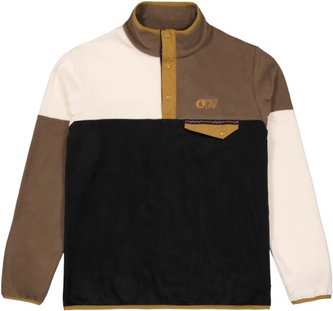 ARCCA 1/4 ZIP Fleece 2025 black vanilla cocoa brown 