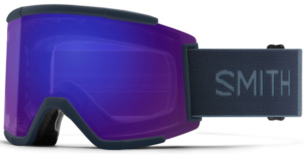 SQUAD XL Schneebrille 2023 french navy/chromapop everyday violet mirror 