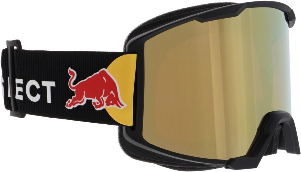 RED BULL SOLO Schneebrille 2023 matte black/gold snow i-boost 