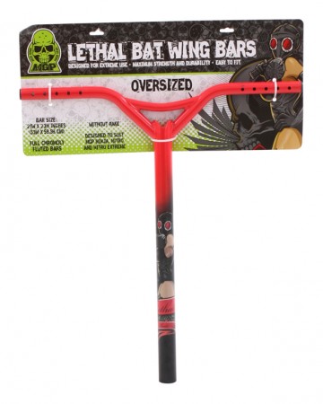 STRAIGHT LETHAL OVERSIZE Bat Wing red 
