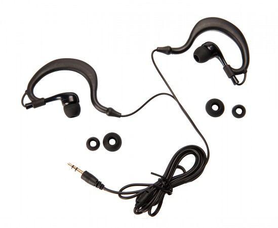 Wasserdichte Kopfhörer mit Mikrofon black 