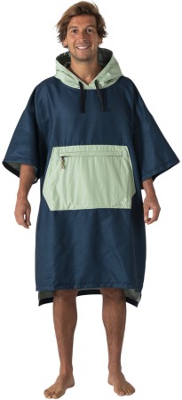 MICRO FLEECE Poncho 2025 ocean navy/cameo green 