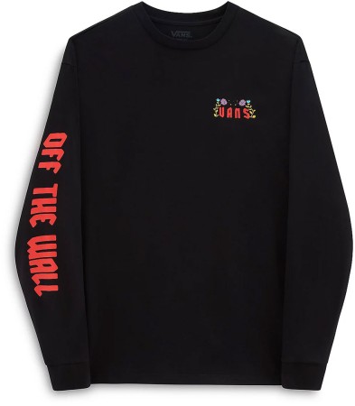 FLAMING FLOWERS Longsleeve 2024 black 