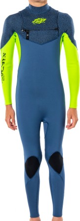 JUNIOR DAWN PATROL 3/2 CHEST ZIP Full Suit 2022 blue 