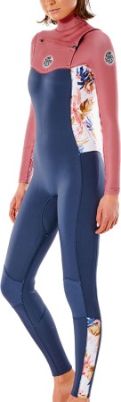 WOMENS DAWN PATROL 5/3 CHEST ZIP Full Suit 2022 slate rose 