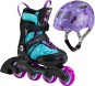 Artikelbild 1 des Artikels “MARLEE PRO Kinder Inline Skate light blue/purple inkl. ALPINA XIMO 2 purple hearts gloss 35-40 | 47-51“