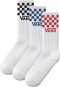 CLASSIC CHECK CREW ROX 3er Pack Socken  white, 34,5-38