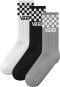 Product image 1 of the product “CLASSIC CHECK CREW ROX 3-Pack Socks 2027 black/white 48-51”