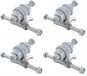 Product image 1 of the product “QUAD SKATE Trucks 4 Pack silver wavy check white ”