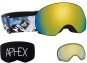 Product image 1 of the product “XPR THE ONE EDITION Magnet Goggle 2026 mountain strap/revo gold + bonus lens yellow ”