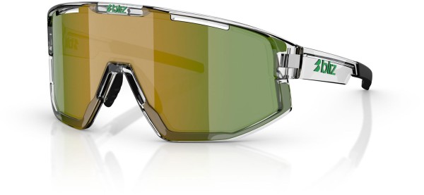 FUSION Sonnenbrille 2026 transparent white/green 