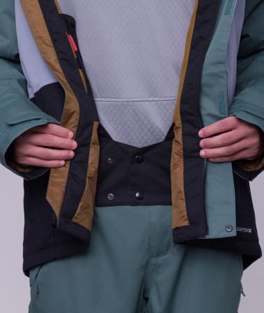 GEO INSULATED Jacket 2024 cypress green colorblock 