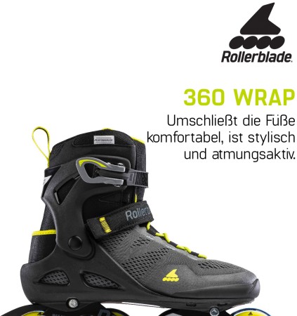 MACROBLADE 80 Inline Skate 2023 black/lime 