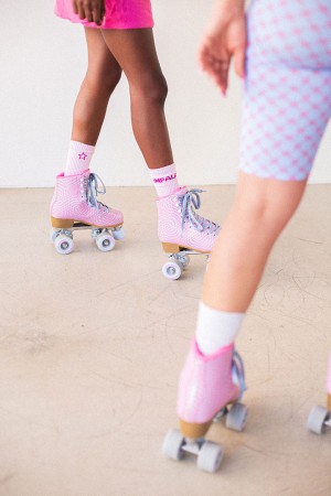 QUAD SKATE Roller Skate wavy check 