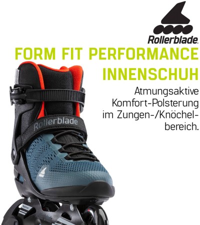 SIRIO 80 Inline Skate 2023 blue/spicy orange 