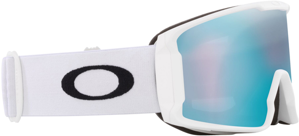 LINE MINER L Schneebrille 2025 matte white/prizm snow sapphire irid 